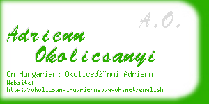 adrienn okolicsanyi business card